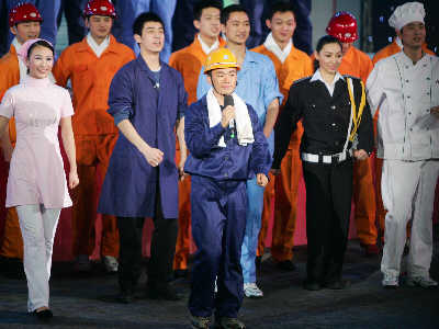 央視春晚現場抗雪賑災《溫暖2008》最感人(圖)